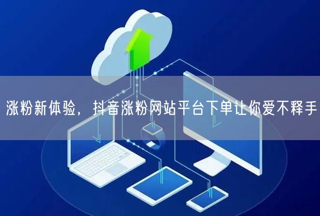 涨粉新体验，抖音涨粉网站平台下单让你爱不释手