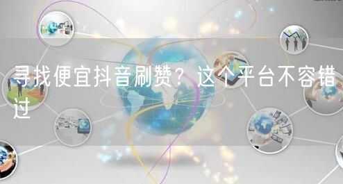 寻找便宜抖音刷赞？这个平台不容错过