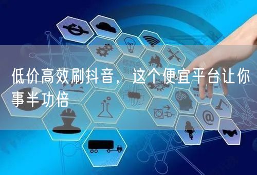 低价高效刷抖音，这个便宜平台让你事半功倍