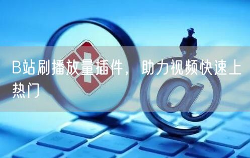 B站刷播放量插件，助力视频快速上热门