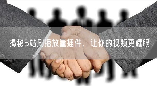 揭秘B站刷播放量插件，让你的视频更耀眼
