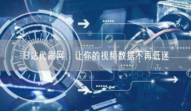 B站代刷网，让你的视频数据不再低迷