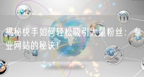 揭秘快手如何轻松吸引大量粉丝：专业网站的秘诀！