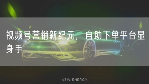 视频号营销新纪元，自助下单平台显身手